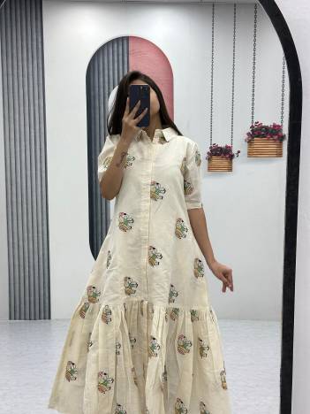 PRISHA 509 BY PRISHA DESIGNER COTTON FROCKS WHOLESALER IN INDIA